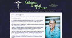 Desktop Screenshot of gibsonsdentalcentre.com