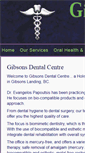 Mobile Screenshot of gibsonsdentalcentre.com