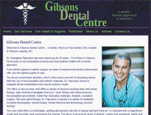 Tablet Screenshot of gibsonsdentalcentre.com